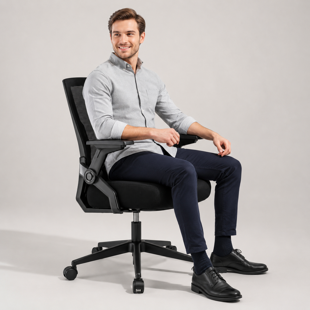 Mesh Office Chair with Armrests