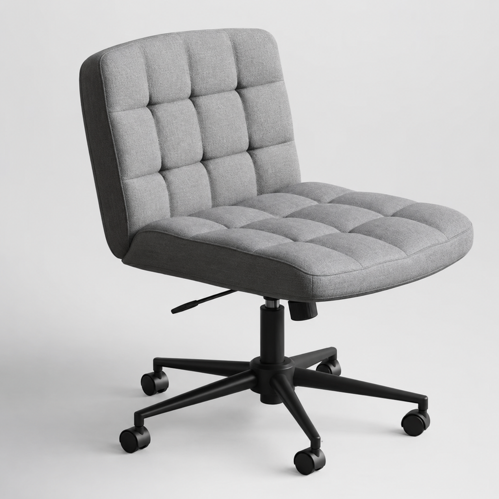 Modern Tufted Swivel Office Chair