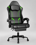 High-Back Gaming Chair Black Green