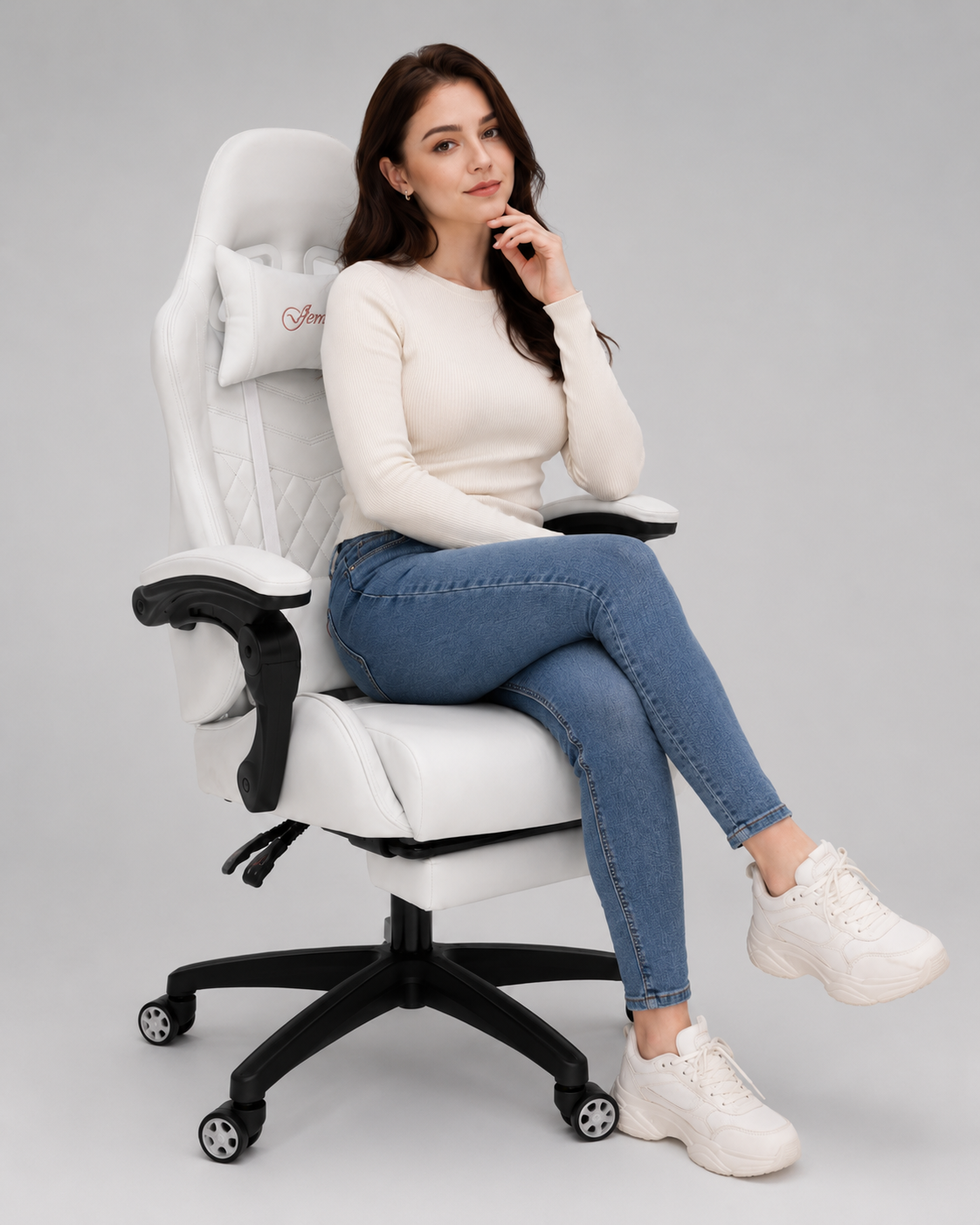 White Ergonomic Gaming Chair